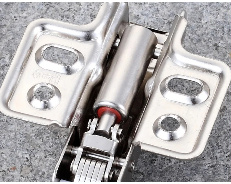 Myhomera 4Pcs Hinge Stainless Steel Hydraulic Door Hinges Damper Buffer Soft Close