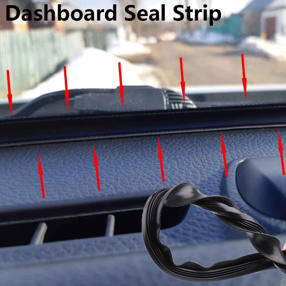 Car Dashboard Sealing Strip Windshield Soundproof Automobile Rubber