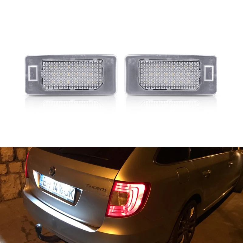 Светодиодная лампа Canbus без ошибок для номерного знака сменная Skoda Octavia Combi 5E A7 Superb