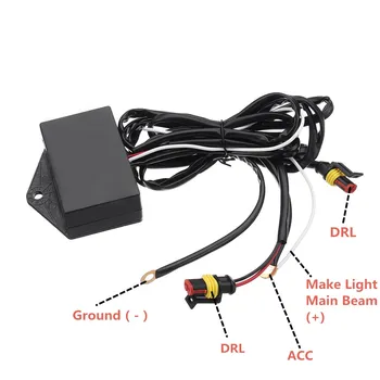 

New 2x Led Drl for Ford Ranger 2012 2013 2014 Drl Car Front Intake Grill Bumper Daytime Running Light Headlight Accessories