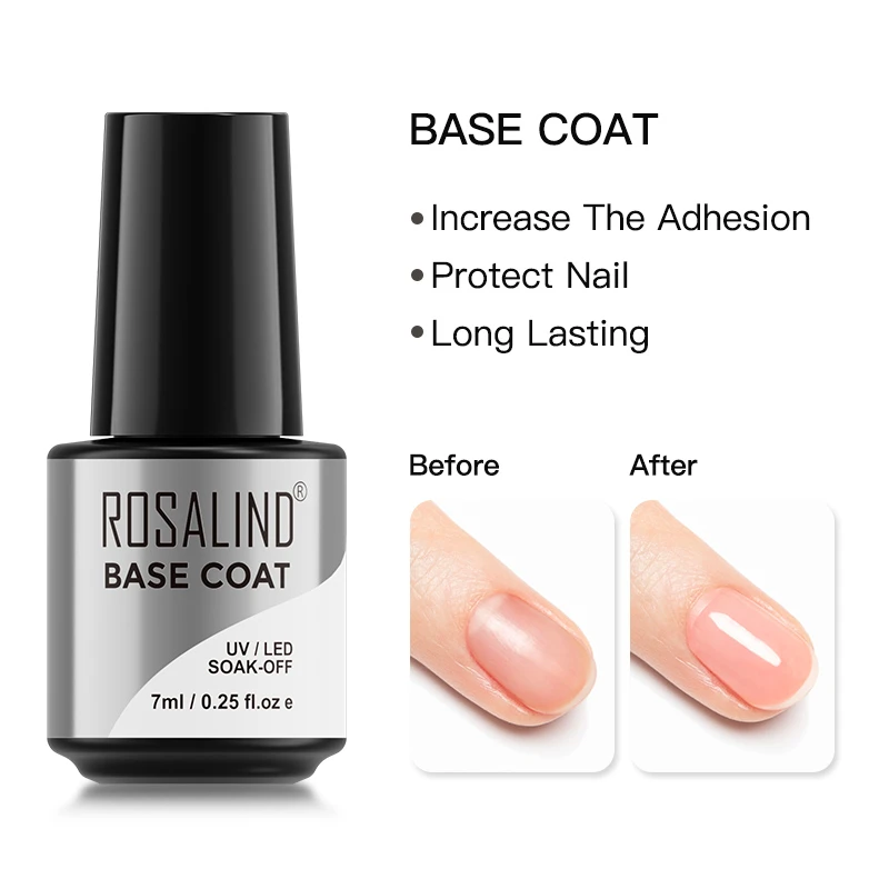 Rosalind 半永久的な透明ジェルネイルポリッシュ ベースコート ネイルアート用 Led Uvランプ ソークオフ 7ml Base Coat Aliexpress Rosalind 半永久的な透明ジェルネイルポリッシュ ベースコート ネイルアート用 Led Uvランプ ソークオフ 7ml Base Coat Aliexpress