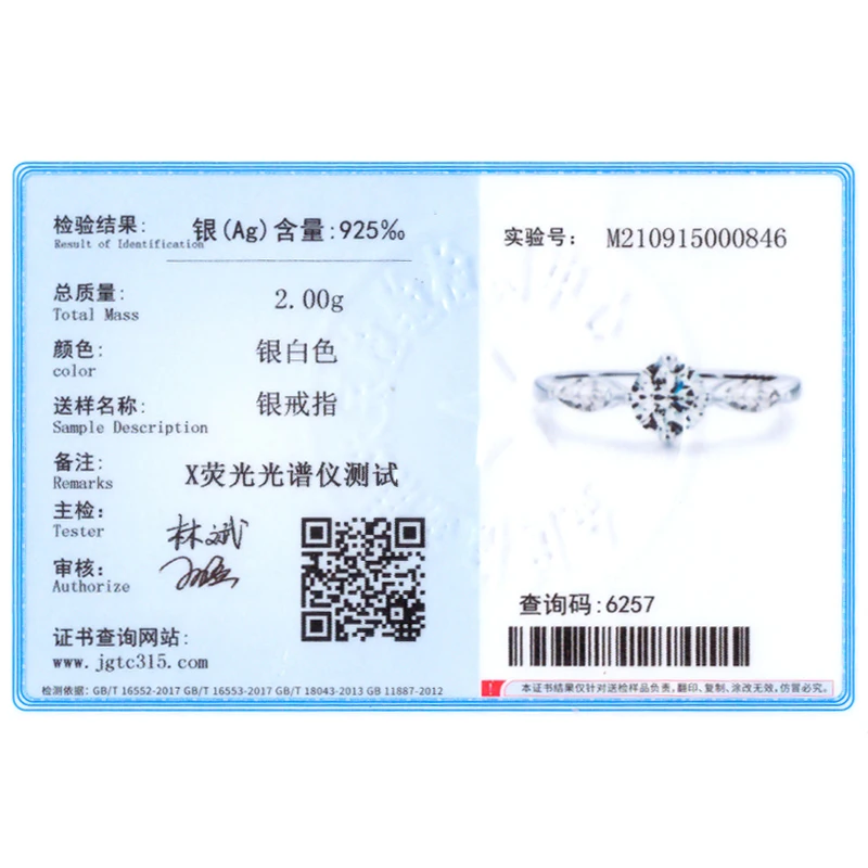 Ailmay 100% 패션 스파클링 1.0ct 지르코니아 손가락 반지 여성을위한 결혼식 성명 파인 실버 주얼리