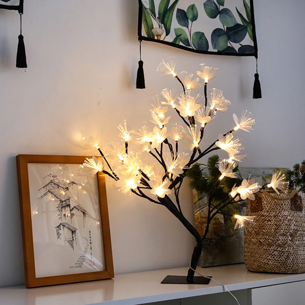 LED Tree Lamp Battery Powered Natural Tall Vase Filler Willow Twig Lighted Branch For Home Decoration