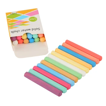 

12pcs Mixed Colour White Chalk Sticks Pack Kids Playground School Art Learning New Arrival