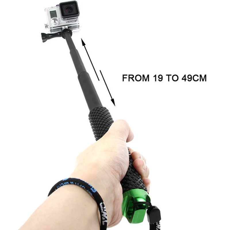 Селфи палка штатив алюминиевый выдвижной GoPro монопод полюс для фото Yi ручной рамки Телескопический H9R ENEK