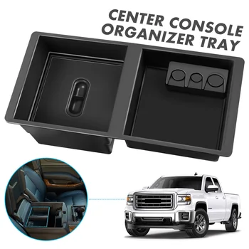 

Audew Car Central Console Armrest Storage Box Arm Rest Tray Container Holder for 2014-2018 Silverado Suburban Tahoe Sierra