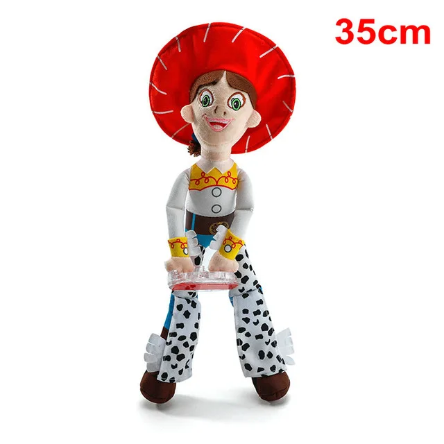 Jessie 35cm Милая игрушка История 4 Шериф Вуди автомобиль кукла плюшевая игрушка снаружи подвесная игрушка милые авто аксессуары Автомобильный украшения игрушки 25/35/45 см - Цвет: Jessie 35cm