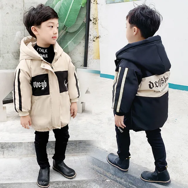 

100-140cm height new 2019 winter boys down jacket kids warm thick winter coat kids fall winter coat