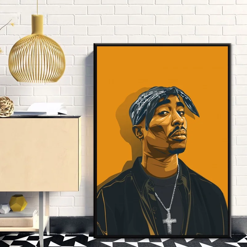 2pac Тупак, Кендрик Ламар, Боб Марли, плакат музыка холст стены Искусство картина для гостиной домашний декор