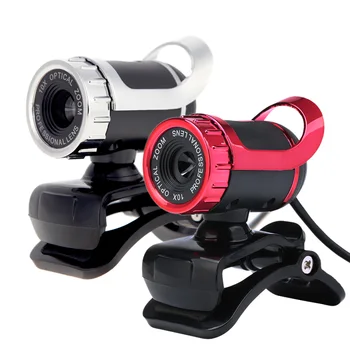 

USB 2.0 12 Megapixels HD Camera Web Cam 360 Degree with MIC Clip-on for Desktop Skype Computer PC Laptop Webcam