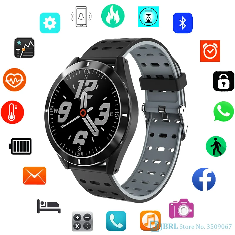 

Smart Watch Heart-Rate Blood-Pressure Monitor IP67 WaterProof Sport Watch for Man Woman
