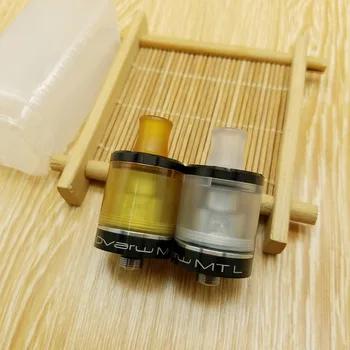 

DVARWRTA MTL RTA PEI/PC Atomzier 510 Thread Stainless Steel 22mm Diameter Vape Tank for E Cigarette Vaporizer Mods