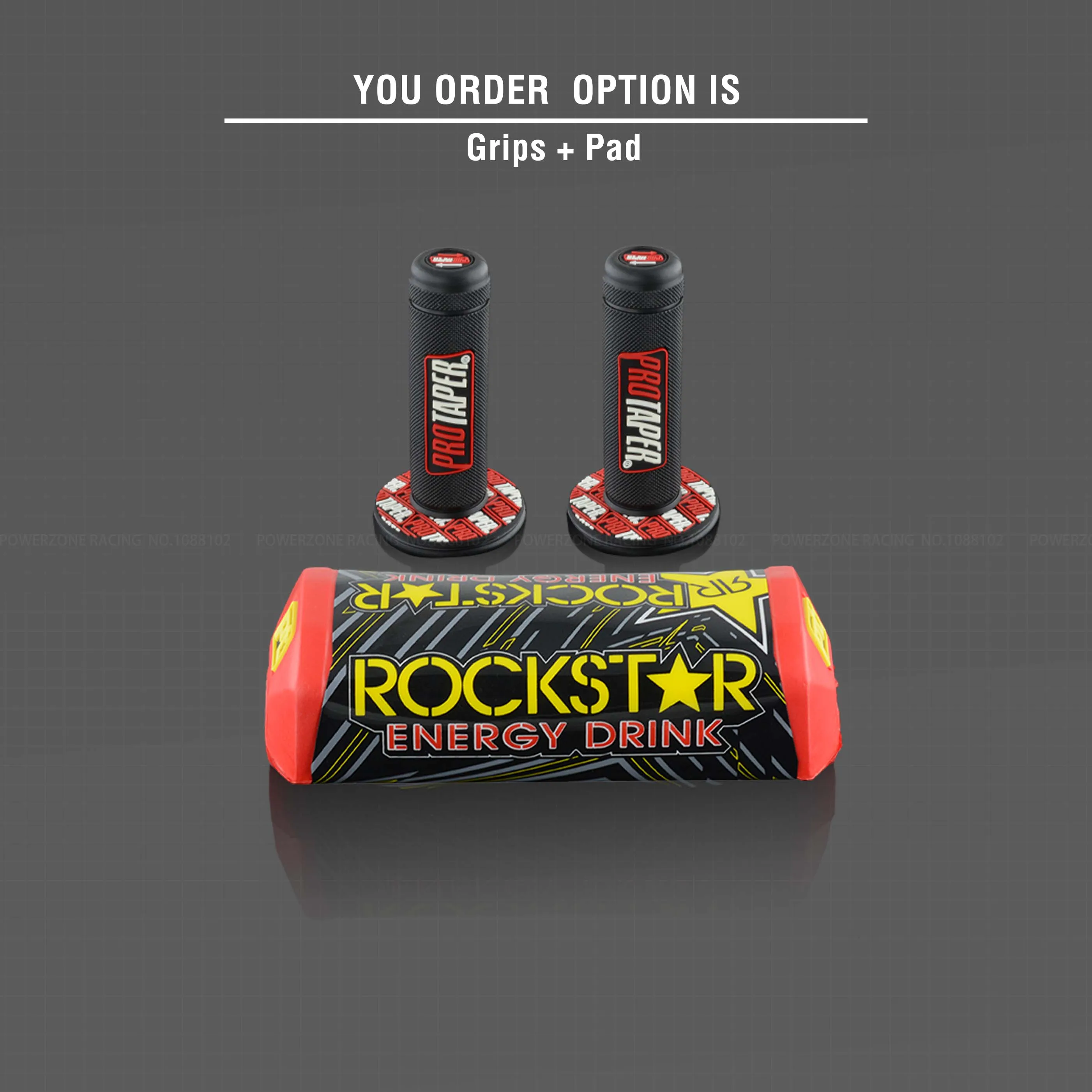 Red Pad Grip Руль для Pro Taper Pack Bar 1-1/" Классическая дверная ручка барные Колодки Ручки Pit Pro Racing Dirt Pit Bike мотоцикл с адаптер cnc - Цвет: Red Pad Grip