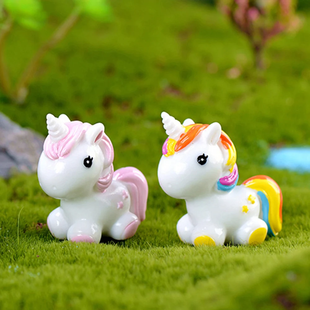 Figurines Garden Unicorn Miniature Unicorn Figurines Kawaii