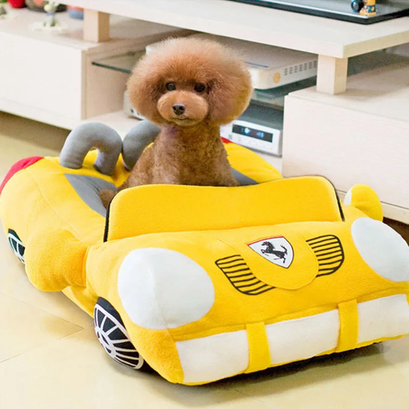 Роскошные автомобильные кровати для собак для маленьких собак кошек классный щенок Дом кровать для кошки теплая собака спальный подушка для коленей товары для домашних животных Лежанка для собаки
