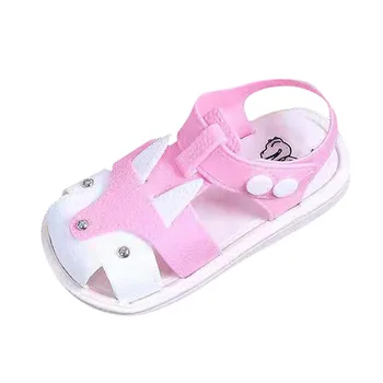 

ARLONEET Girl Sandals 2020 Summer Baby Sweet Sandals Korean Simple Soft Bottom Toddler Kids Shoes
