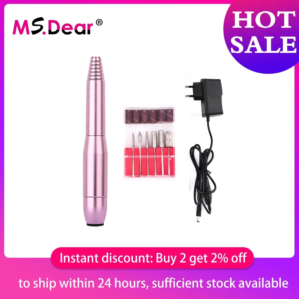 Billig Mini Elektrische Nail art Bohrer Set Nagel Datei Maniküre Maschine Pediküre Polnischen Kit Handheld Nail art Bohrer Maschine Mit Bohrer bits