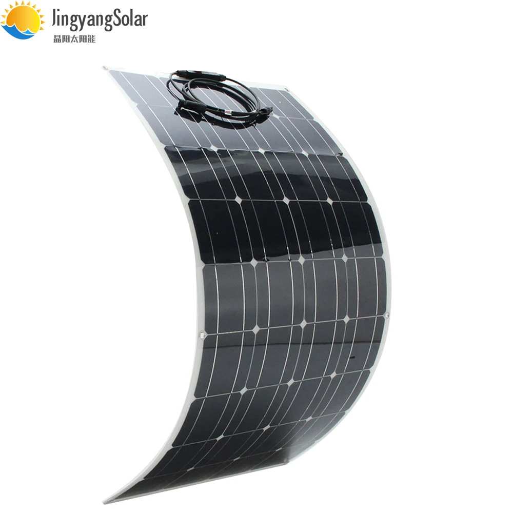 100W 18V Flexible Solar Panel Mono Cell/Module/RV/Yacht/Home 12V Battery Charger | Электроника