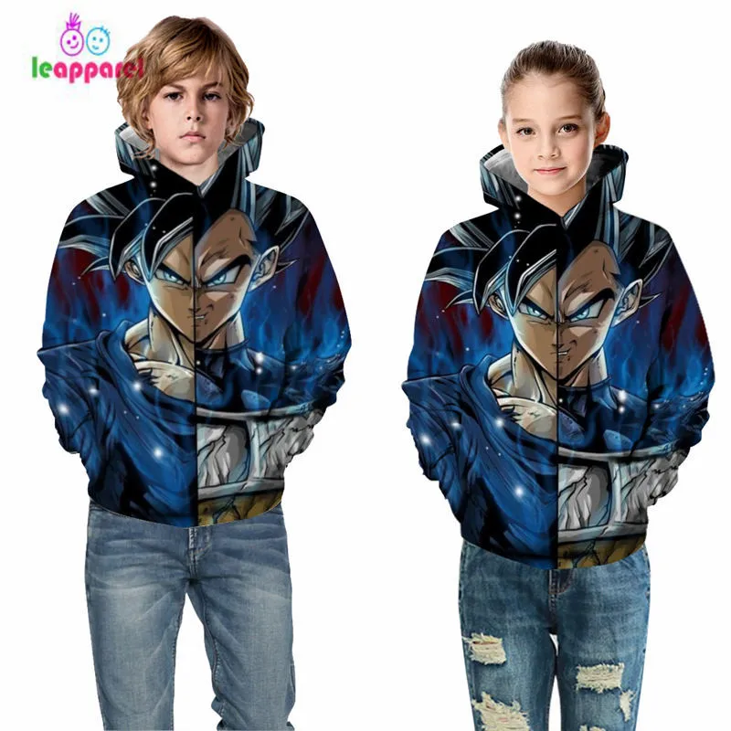 LEAPPAREL/осенне-зимняя толстовка с капюшоном для мальчиков и девочек; свитер с длинными рукавами и 3D принтом милой собаки; Новинка года; детские толстовки с капюшоном для улицы