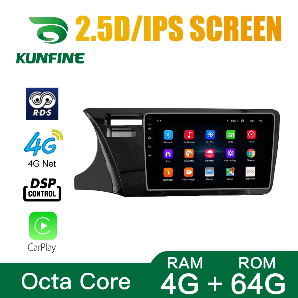 Android Car DVD GPS Navigation Multimedia Player Car Stereo For Honda city  2014 -2017 double hole  Radio Headunit Device 6