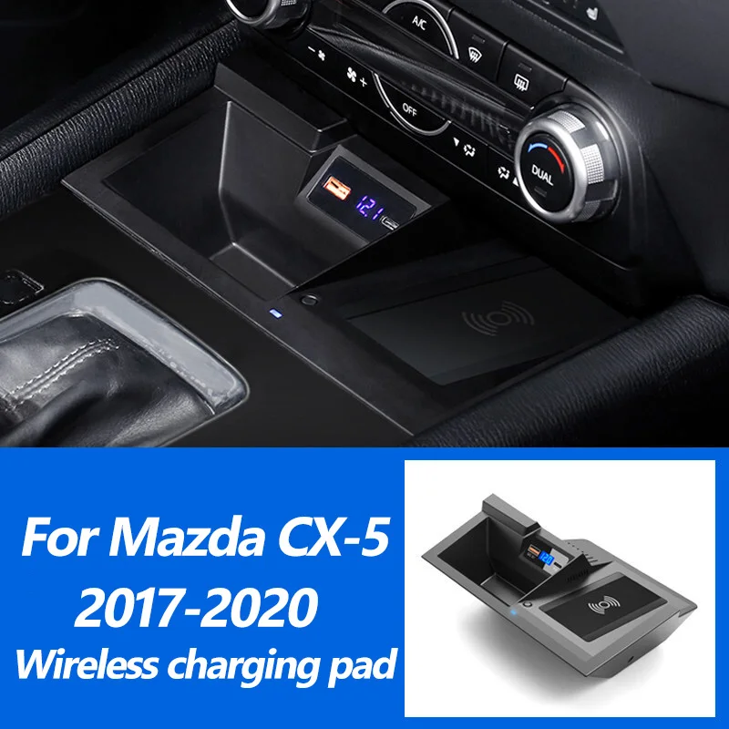 For Mazda Cx5 Car Wireless Charging Board 20172021 Mobile Phone Qi