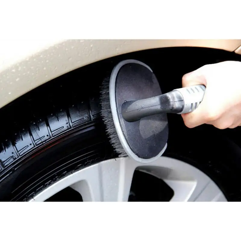 

Car Tire Cleaning Brush Portable Car Vehicle Motorcycle Wheel Tire Rim Scrub Brush Wheel Rim Tire Washing Brush Auto Scrub Brush