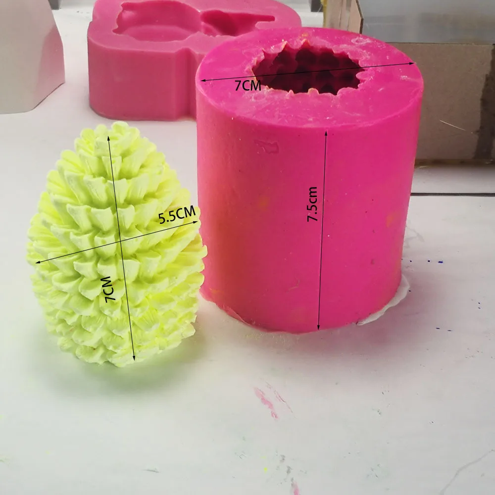 3d пластырь глина цветок форма DIY ремесло шоколадный торт кактус силиконовые формы для свеч для изготовления свечей - Цвет: Золотой