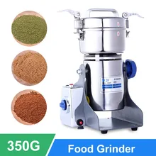 350 г электрическая кофемолка для сухих пищевых продуктов из нержавеющей стали, кухонная дробилка для порошка, шлифовальная машина для зерен кофейных зерен