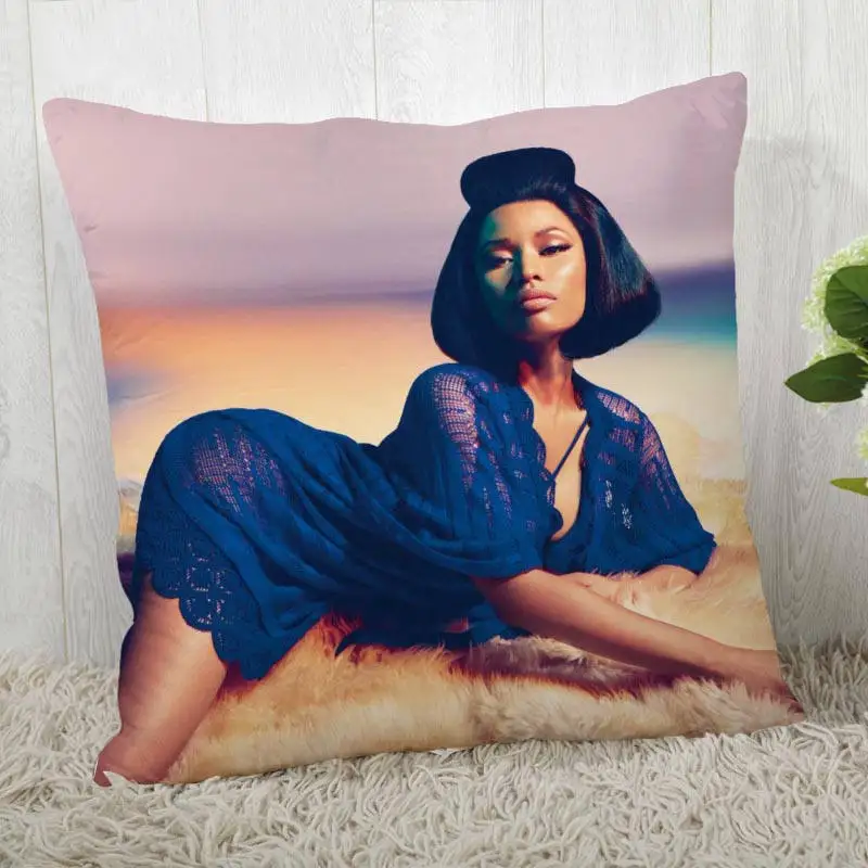 Пользовательские наволочки Nicki Minaj квадратная наволочка Рождественская Наволочка на молнии наволочка 40*40 см, 45*45 см(с одной стороны - Цвет: Pillowcase 12