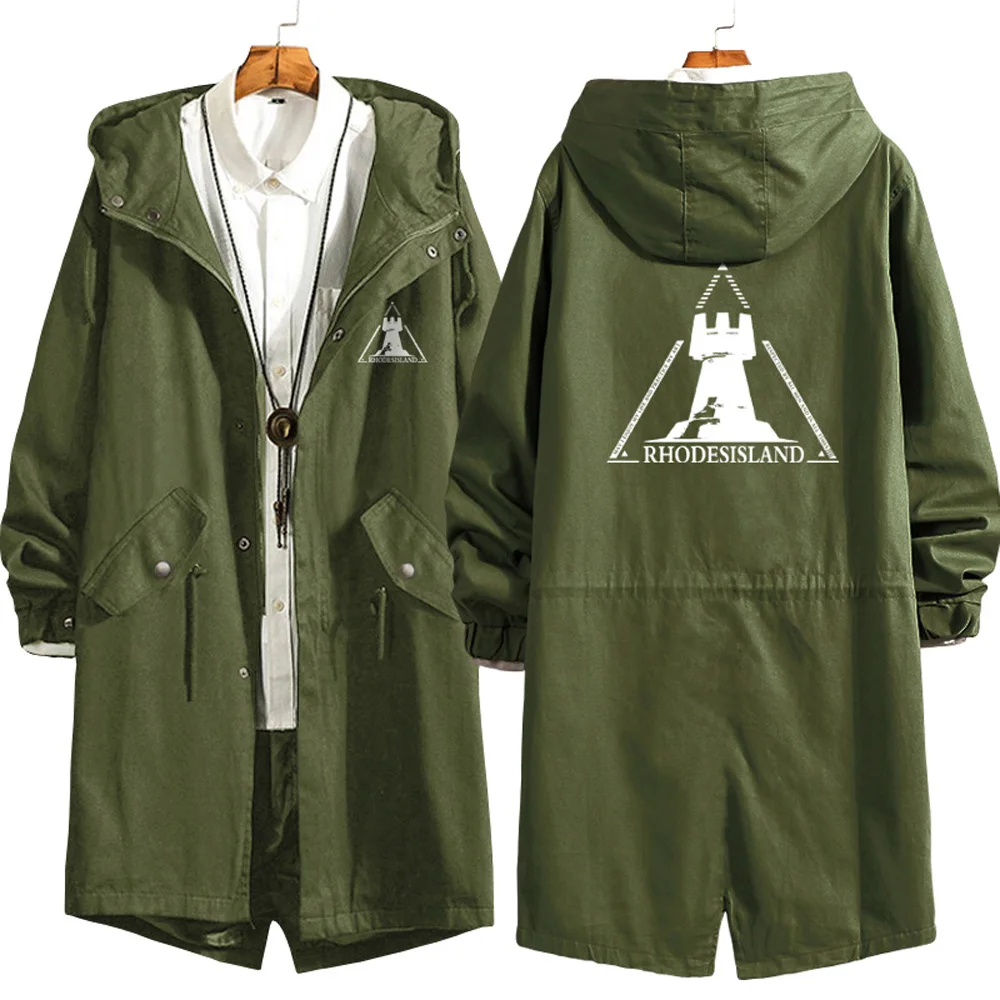 army green D VEVEFHUANG игры Arknights Родос остров Babel черный сталь Raythean костюмы для косплея для женщин и мужчин толстовки Тренч Куртки Пальто Топ - Цвет: army green D