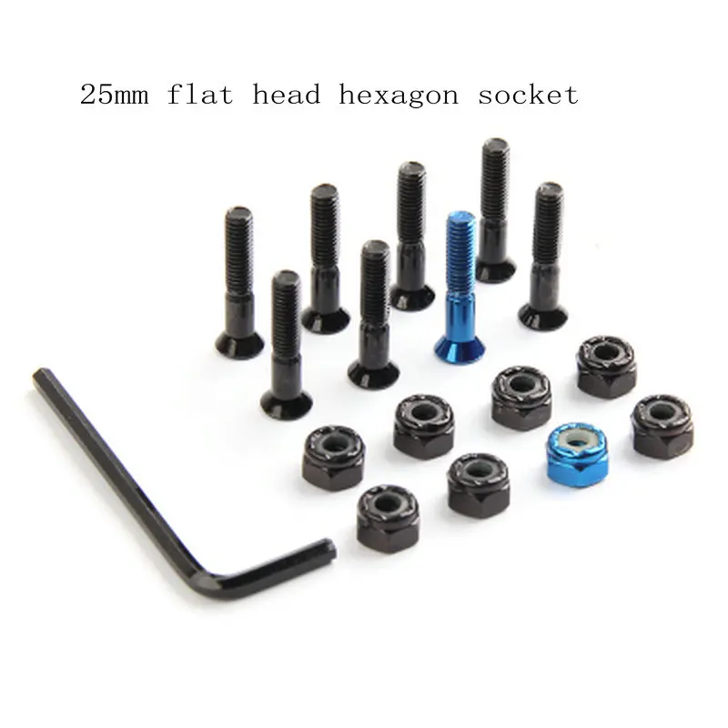 Double Warped Skateboard Bridge Screw Plate Screw Support Screw Threading 4-wheel Long Board Surfboard Electric Skateboard