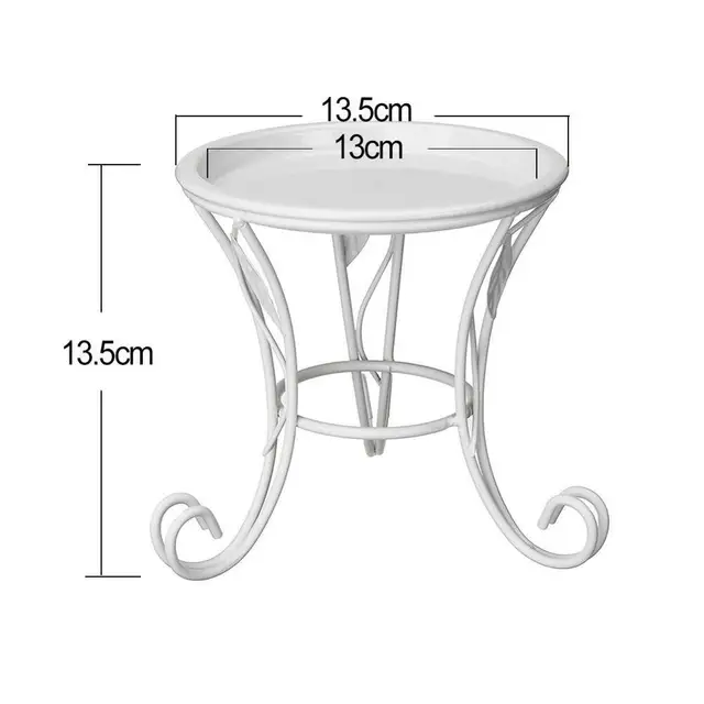 Mini Fém Edény Állvány Növények Virágállvány Tartó Zamatos Erkély A Nappali Beltéri Kerthez Kültéri T2T9 - Image 6