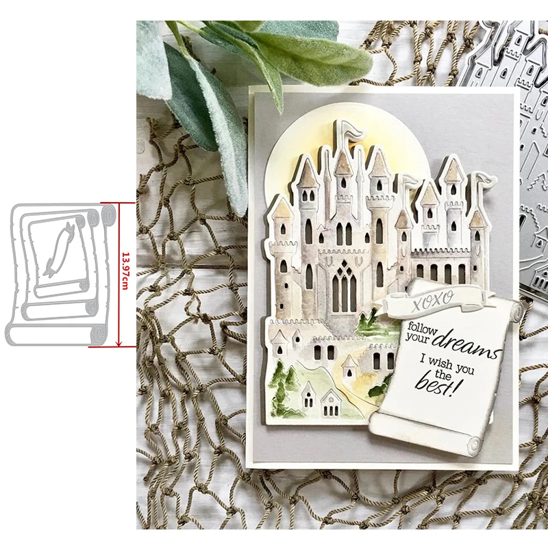 

Artistic Ancient Writing Volume Paper Decoration Metal Cutting Dies Scrapbooking Album Paper DIY Cards Crafts New 2019