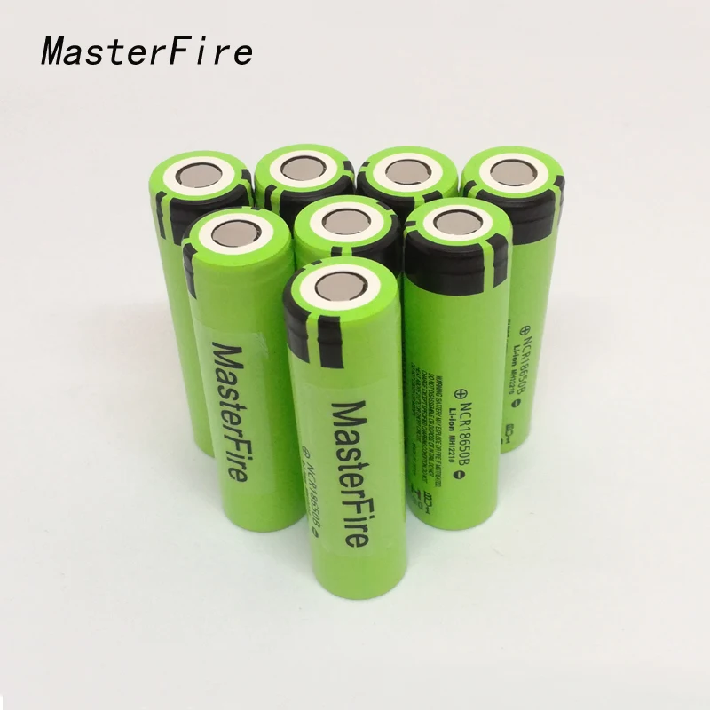 Оригинальный перезаряжаемый литиевый аккумулятор MasterFire NCR18650B 3 7 в 3400 мАч 18650