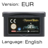 2in1 Prince Tomb EUR 32 бит видеоигры картридж консоль карта для nintendo GBA RPG ролевые игры серии первое издание - Цвет: 2in1 Prince Tomb EUR