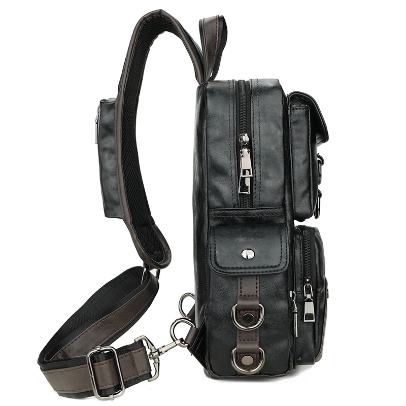 VICUNA POLO, Большая вместительная мужская сумка через плечо, кожаная сумка-мессенджер, трендовая мужская дорожная сумка через плечо, Прямая поставка
