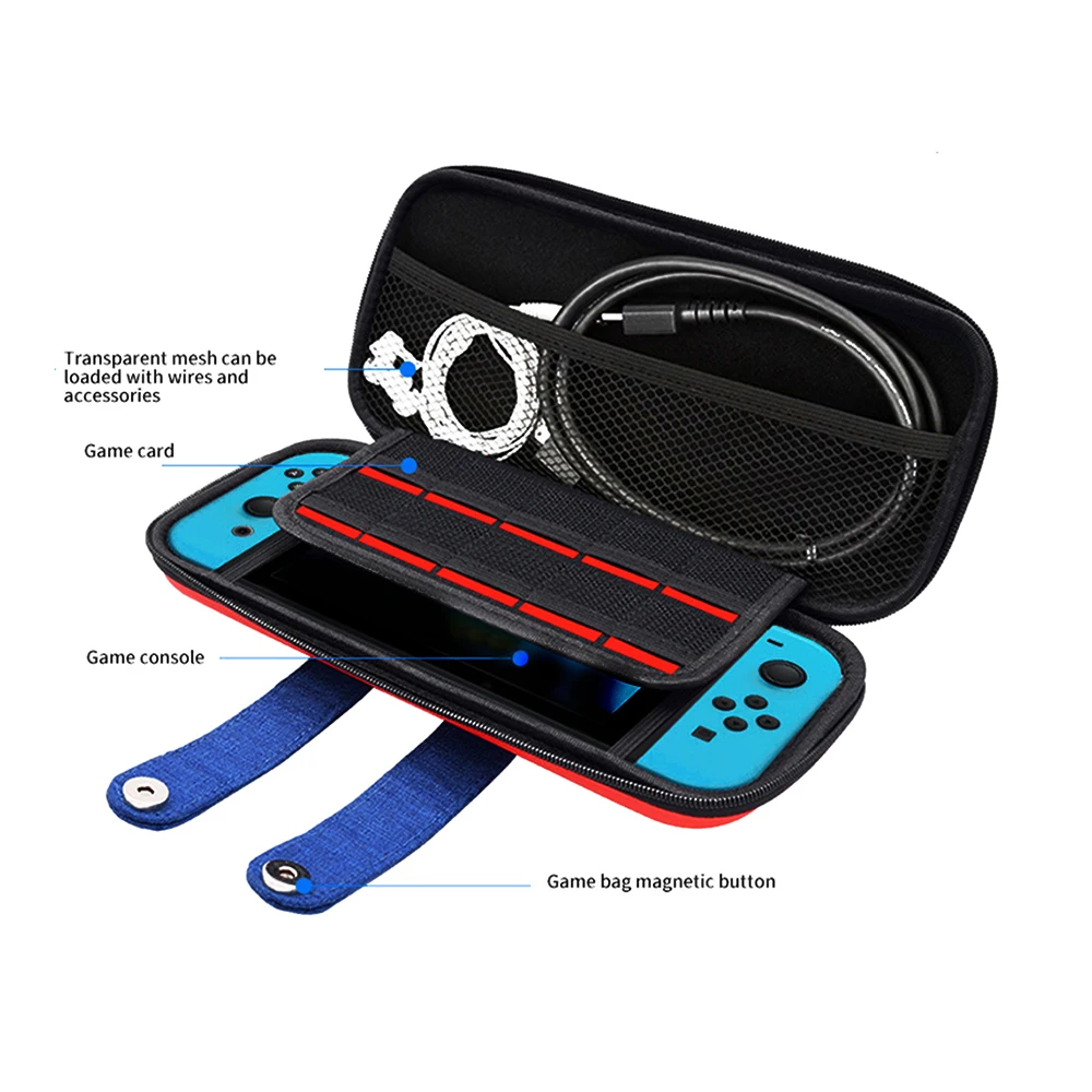 Для nintendo Switch портативный защитный жесткий чехол для путешествий сумка для хранения держатель картриджа для nintendo