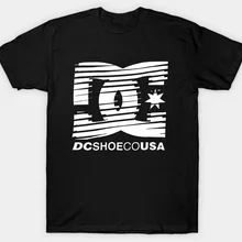 DC Shoe Co USA Challenger, Мужская футболка, хлопковая Футболка с принтом, футболки с коротким рукавом, топы с круглым вырезом, футболки, Harajuku, уличная одежда