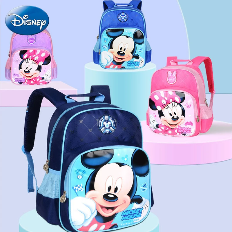 Disney Микки Минни Маус сумка дети девочки мальчик рюкзак для детского садика