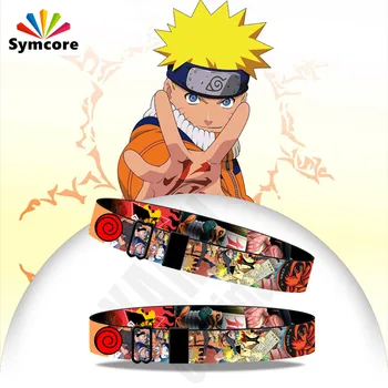 

Uzumaki Naruto Hip Hop Accessories Webbing Wristband Naruto Anime 3D Printed Wristband Leisure Sports Adults and Children