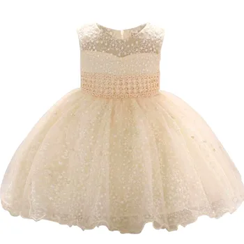 

Baby Dress Lace Flower Beading Christening Gown Baptism Clothes Newborn Kid Girls Birthday Infant Party Dresses Princess Costume