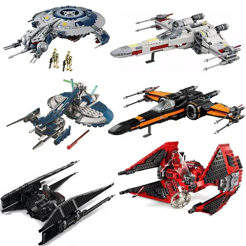 

Star Wars wing Starfighter Tie Fighter MicroFighters Building Blocks Set Lepining Space Starwars Bricks Toys Children Gifts