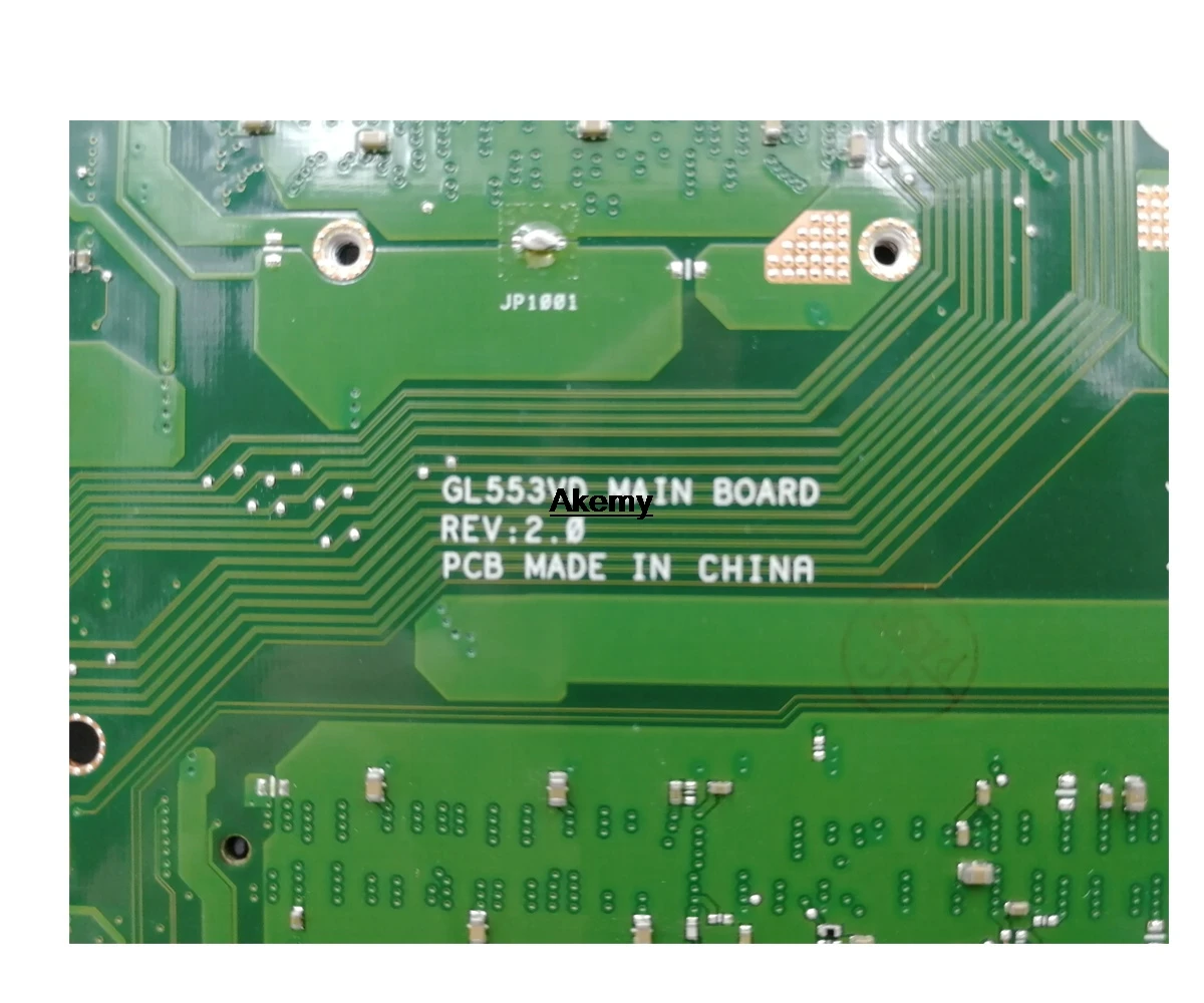 Akemy GL553VD материнская плата для ноутбука ASUS ROG GL553VE GL553V FX53VD ZX53V оригинальная материнская плата I7-7700HQ GTX1050-4G