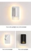 Nordic LED Wall Lamp with switch 3W spotligh 7W backlight free rotation Sconce indoor wall light For Home Bedroom ZBD0031 ► Photo 2/6
