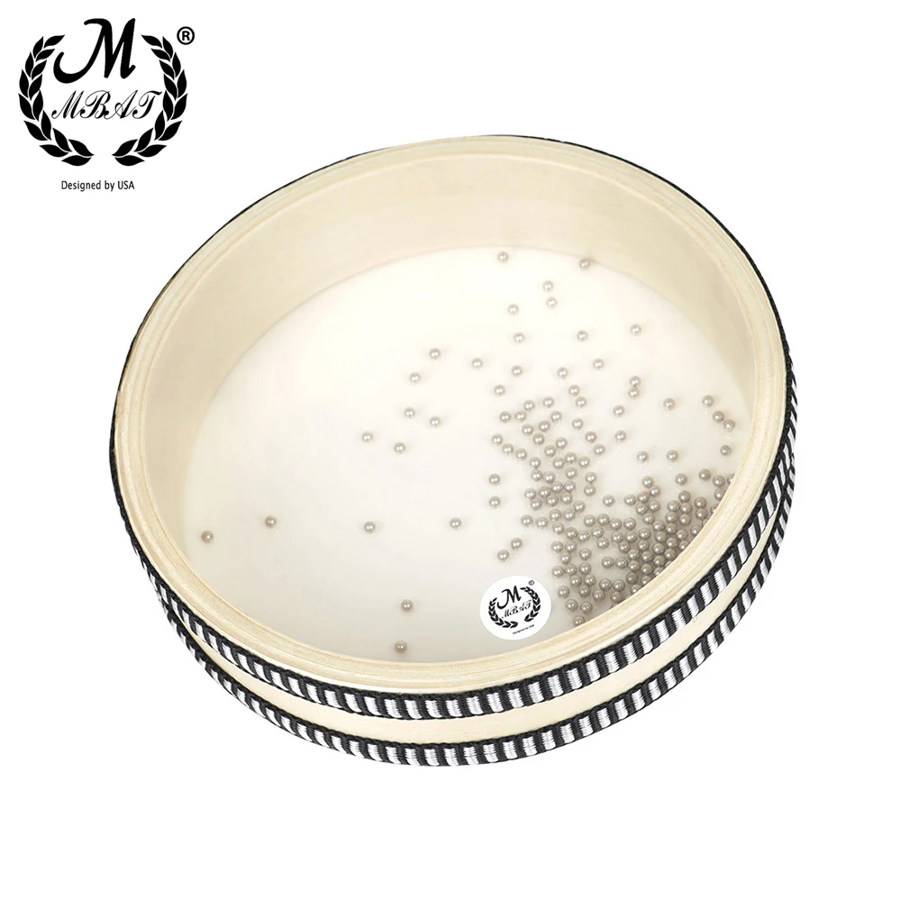 MBAT Ocean Wave Bead Hand Drum Gentle Sea Sound Musical Instrument Children Percussion Toys For Baby Kid Early Learning Music