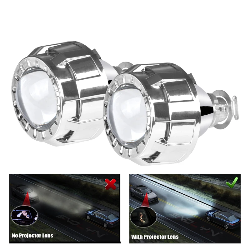 

DERI 2.0" 1.8 inch HID Bi Xenon Mini Projector Lens for H4 H7 Headlights Hi/Low Beam use H1 Xenon Bulbs Lentille de projecteur