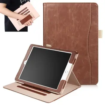 

Genuine Leather Case For Apple New iPad 9.7 2017 & 2018 Luxury Stand Folio Flip Skin Magnetic Smart Cover Case for iPad Air 1 2