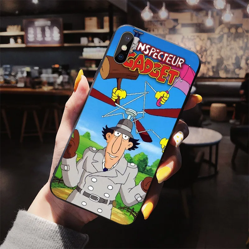 

Funny cartoon Inspector Gadget Soft case for iphone 11 pro XS max x xr phone cover 6s 6 8 7 plus TPU shell se 5 5s Coque Funda