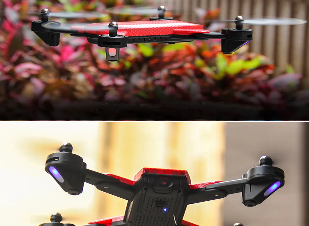 Пульт дистанционного управления летательный аппарат Топ S169 Дрон селфи wifi FPV 720P двойная HD камера складной RC Квадрокоптер игрушка 6,4
