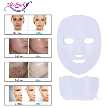 

7 Colors LED Facial Skin Mask Beauty Skin Rejuvenation Photon Light Wrinkle Acne Removal Face Mask Skin Rejuvenation Therapy
